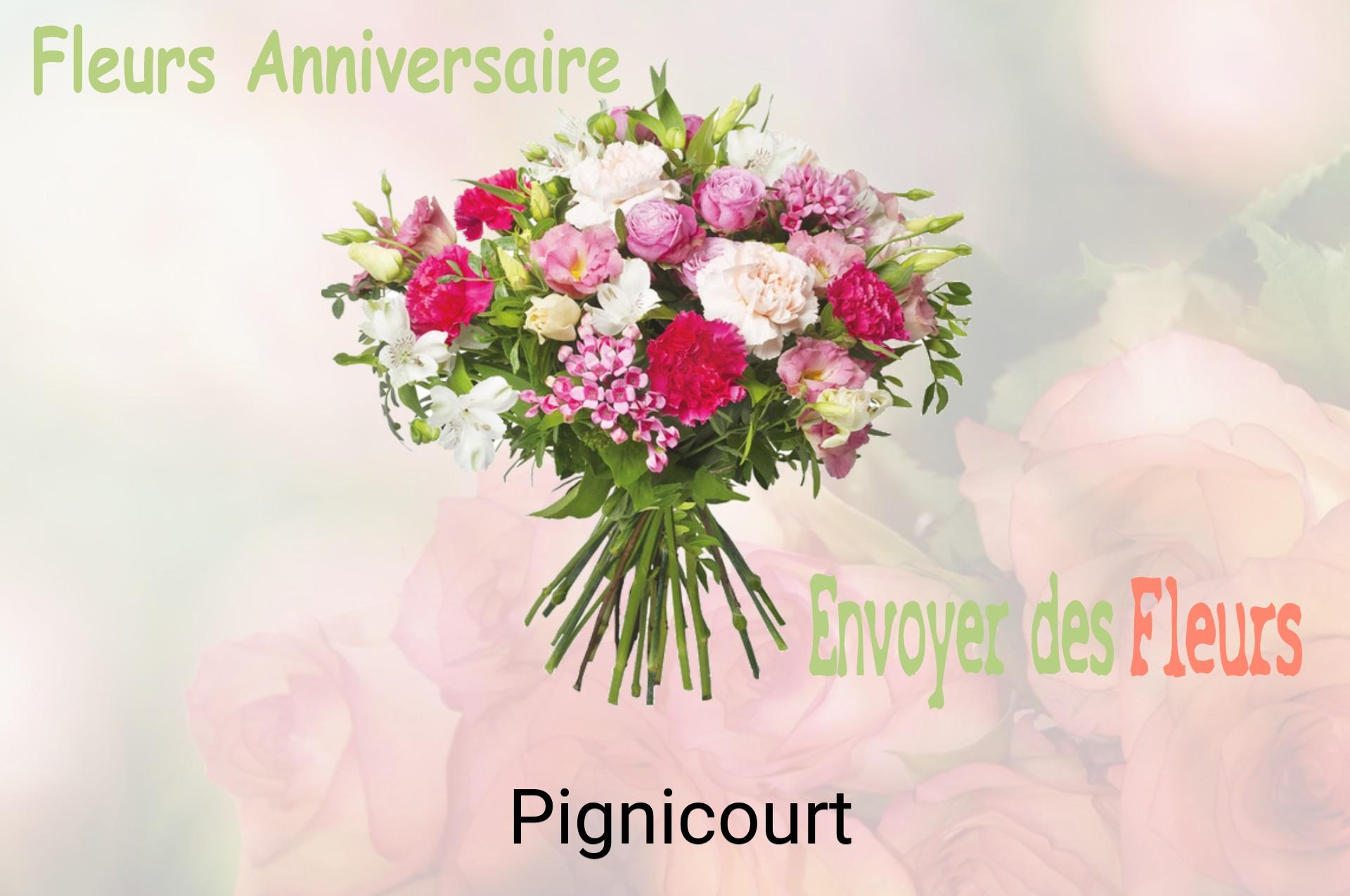 Bouquet de fleurs d’anniversaire livré à Pignicourt